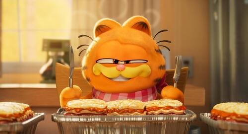 Il gatto Garfield in una immagine dal film Garfield una missione gustosa