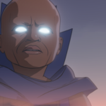 Nella foto Uatu, l'osservatore, il personaggio della serie marvel animation What If stagione tre