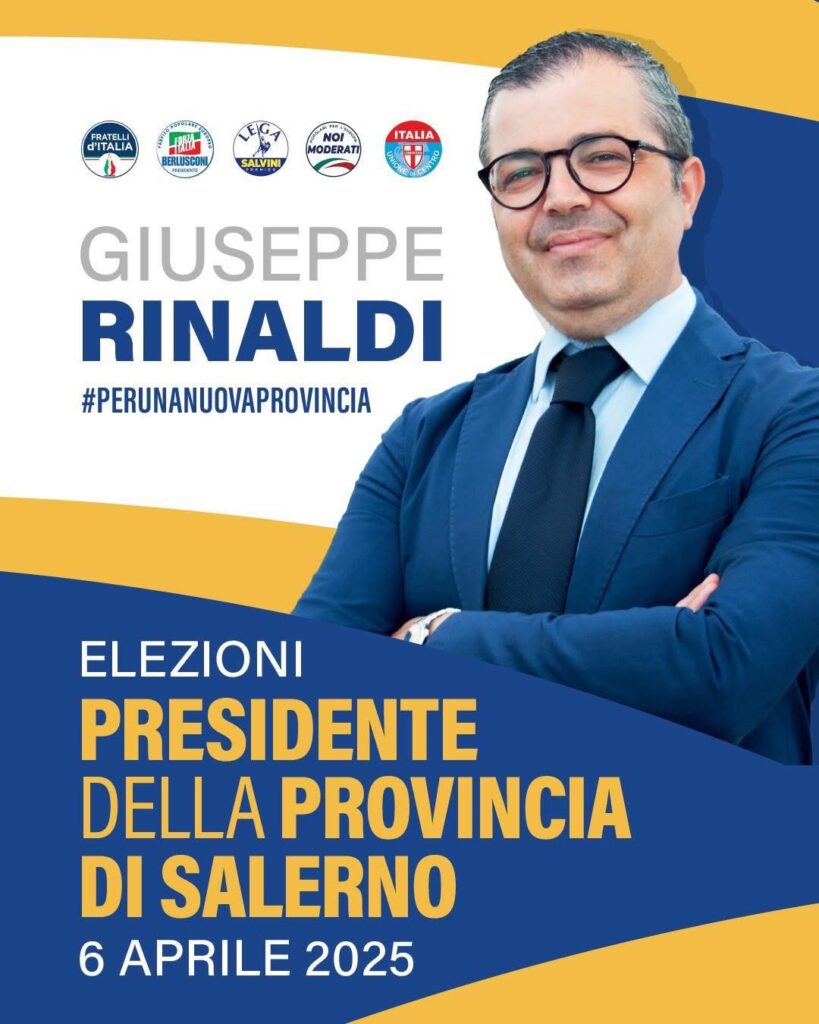 Noi Moderati, incontro con Giuseppe Rinaldi, candidato alla presidenza della Provincia di Salerno