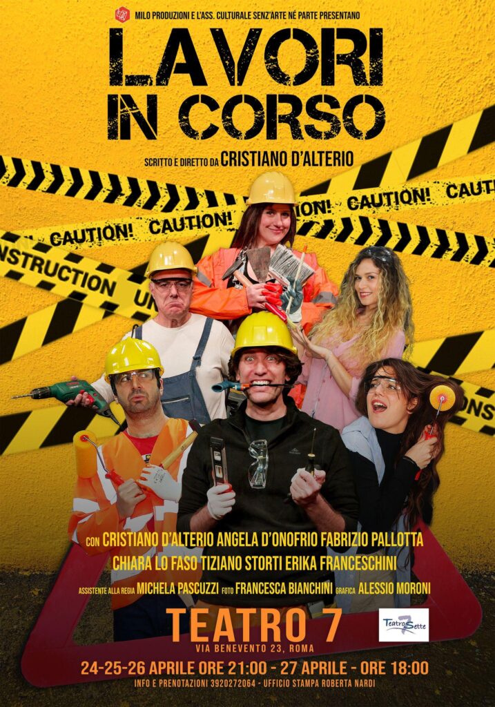 “Lavori in corso”: la commedia degli equivoci arriva al Teatro 7 di Roma