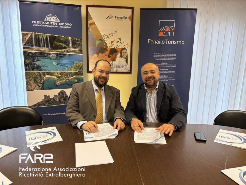 Turismo, l’intesa nazionale tra Fenailp Turismo e F.A.R.E. rafforza la collaborazione nel salernitano