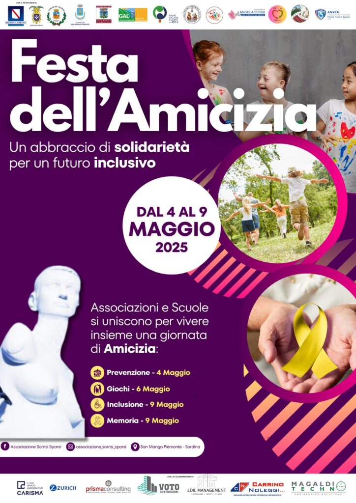 TUTTO PRONTO PER LA FESTA DELL’ AMICIZIA 2025