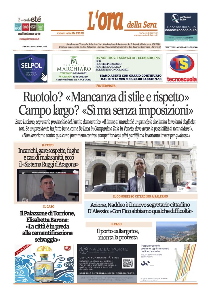 ORA 21 giugno 2025