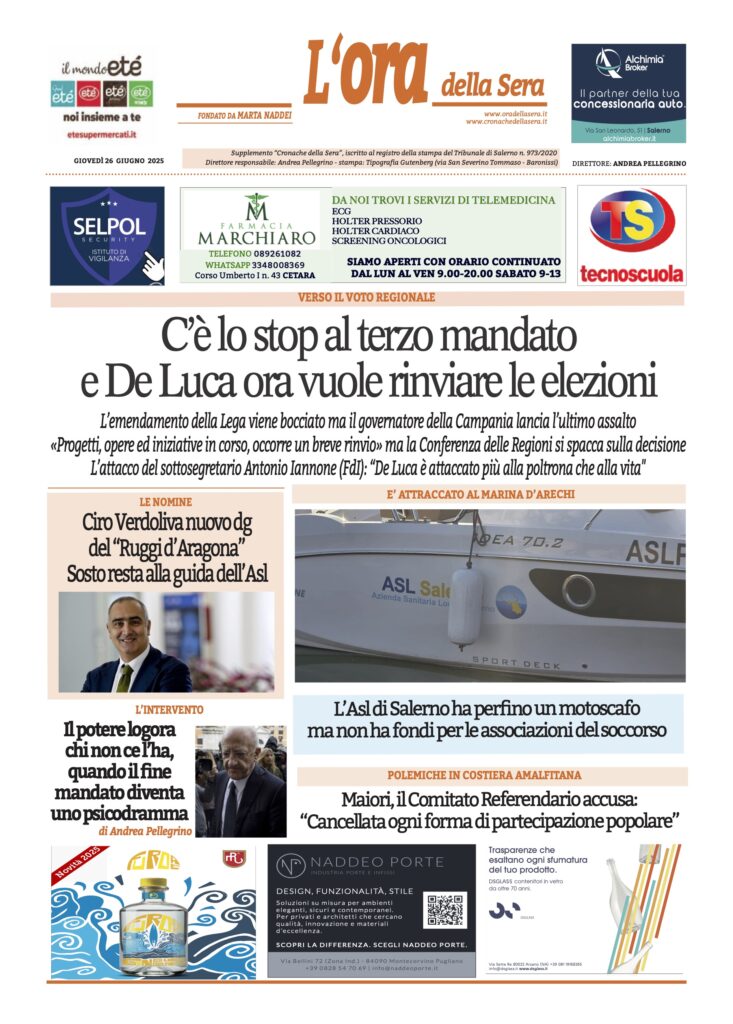 ORA 26 giugno 2025