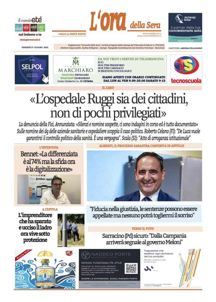 ORA 27 giugno 2025
