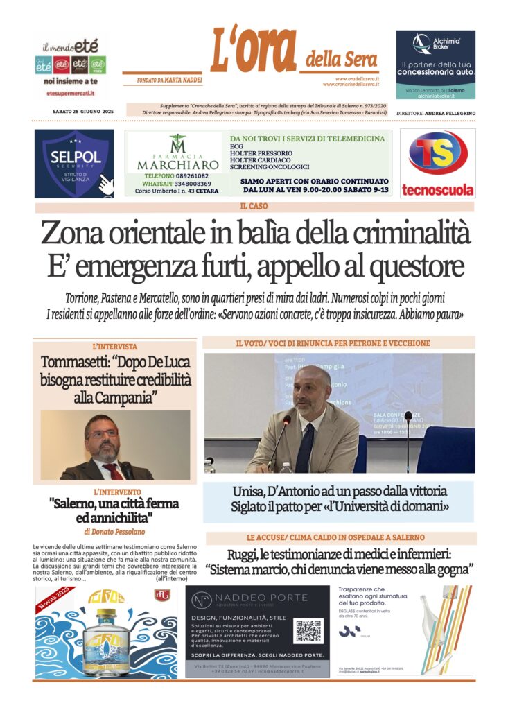 ORA 28 giugno 2025