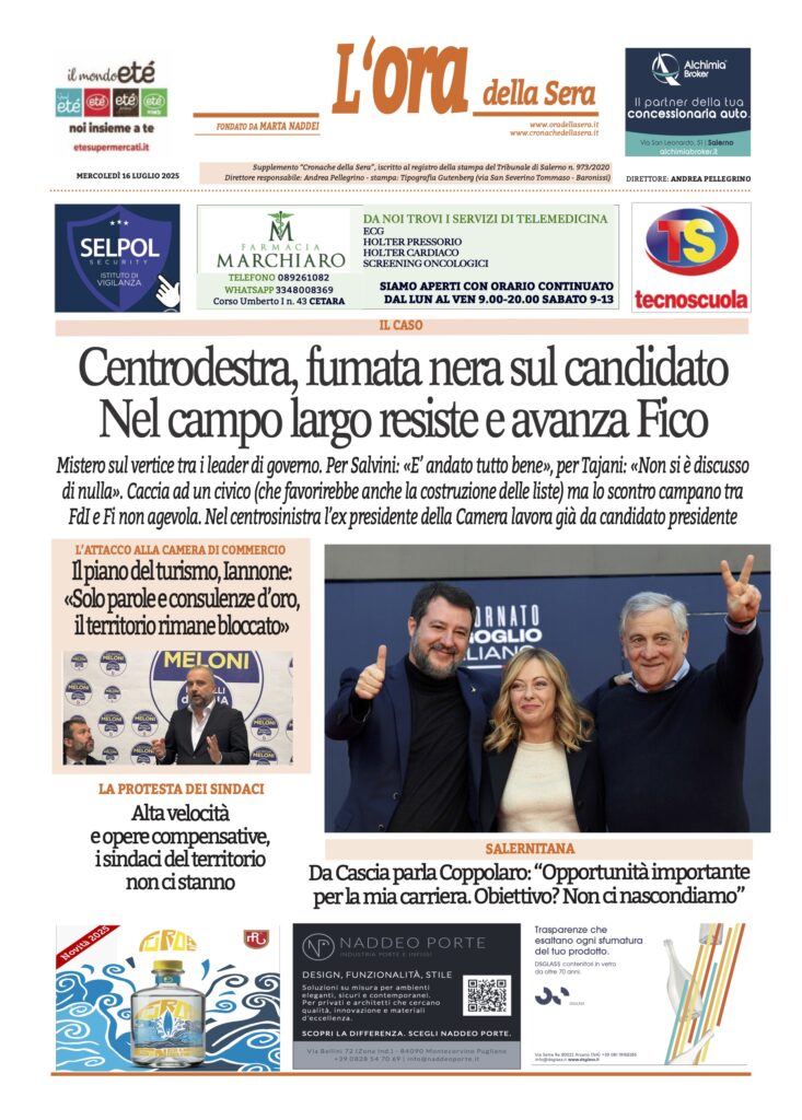 ORA 16 luglio 2025