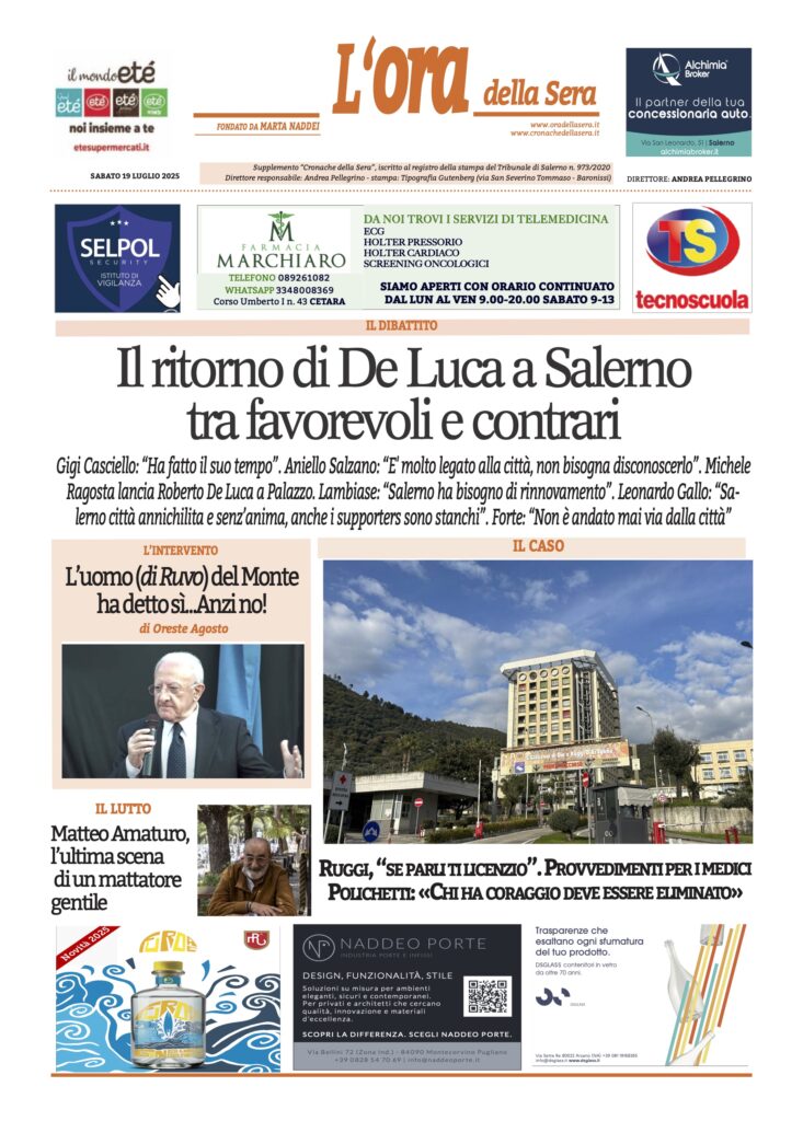 ORA 19 luglio 2025
