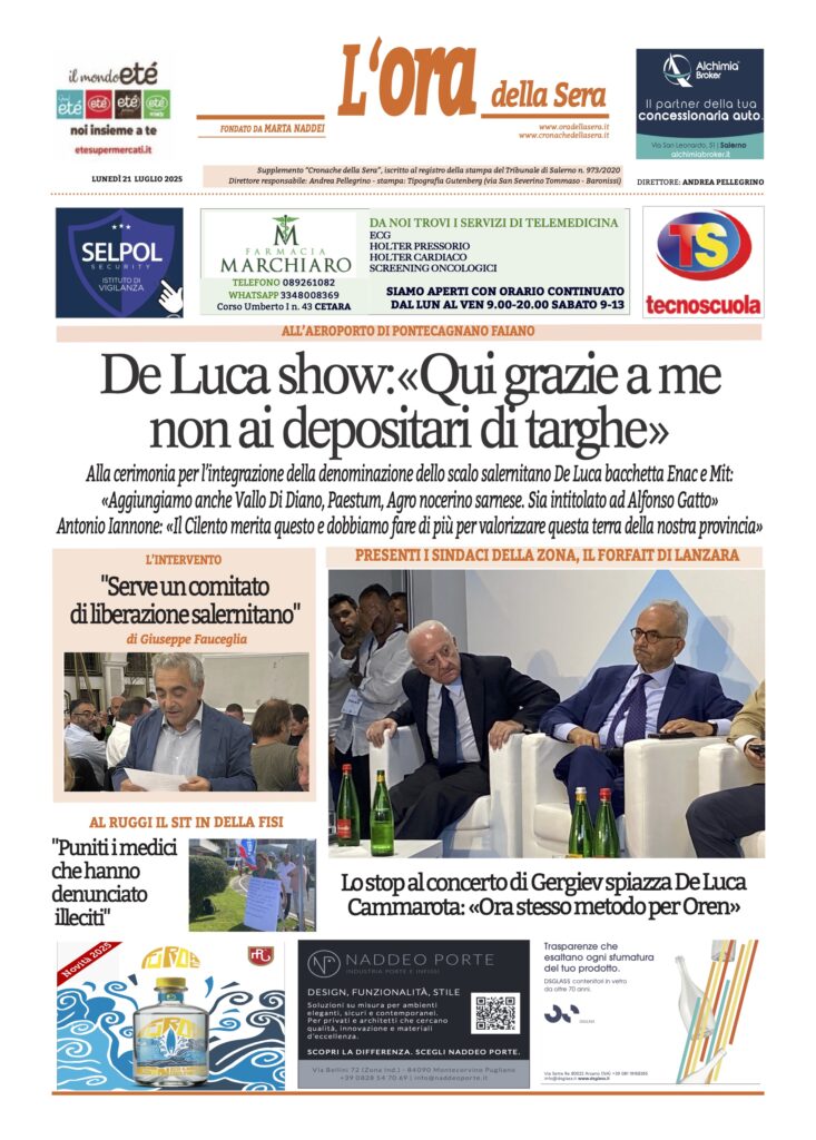 ORA 21 luglio 2025