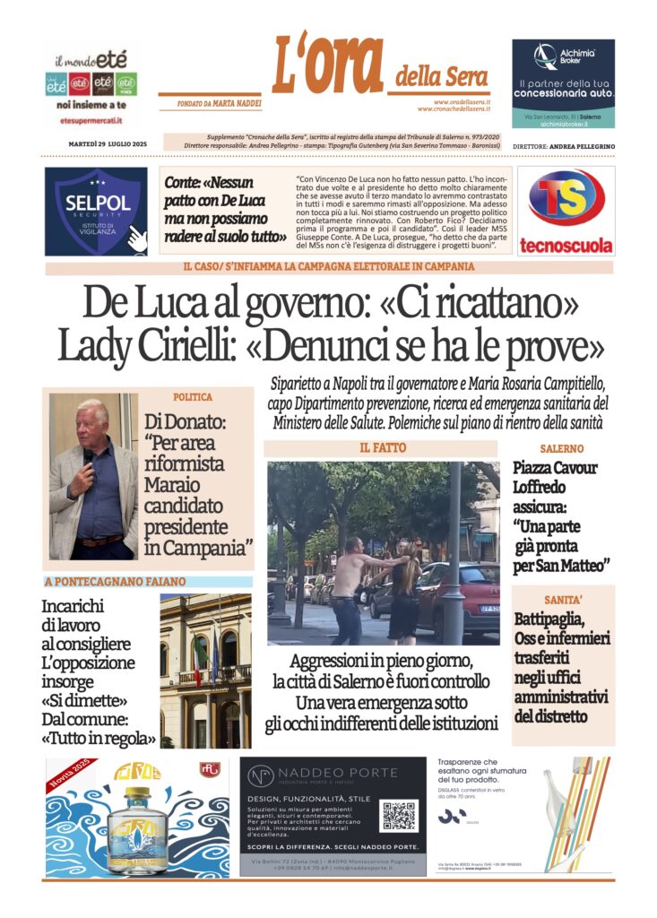 ORA 29 luglio 2025