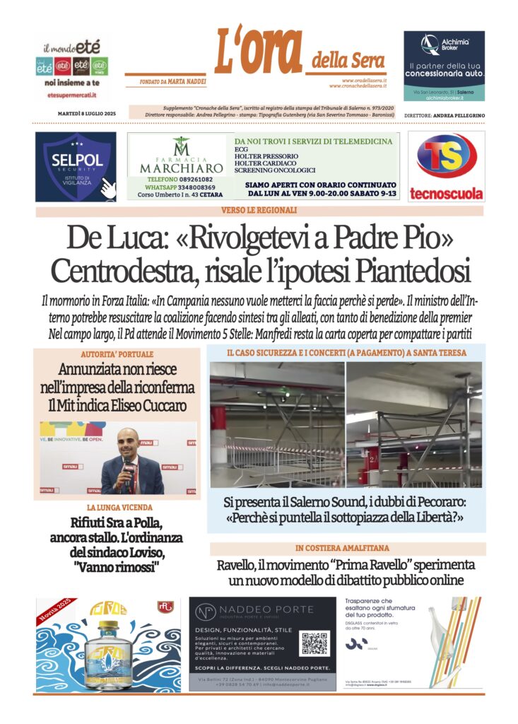 ORA 8 LUGLIO 2025
