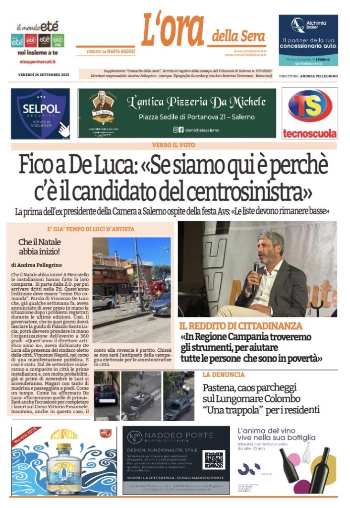 Ora 26 Settembre 2025