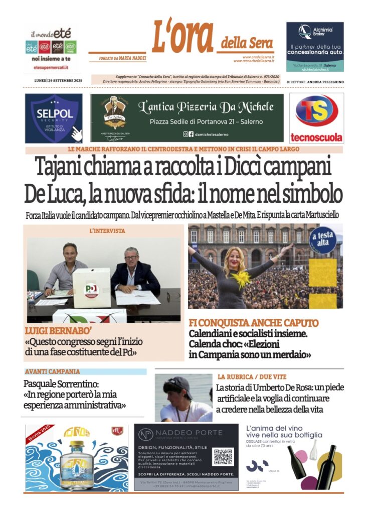 ORA 29 settembre 2025