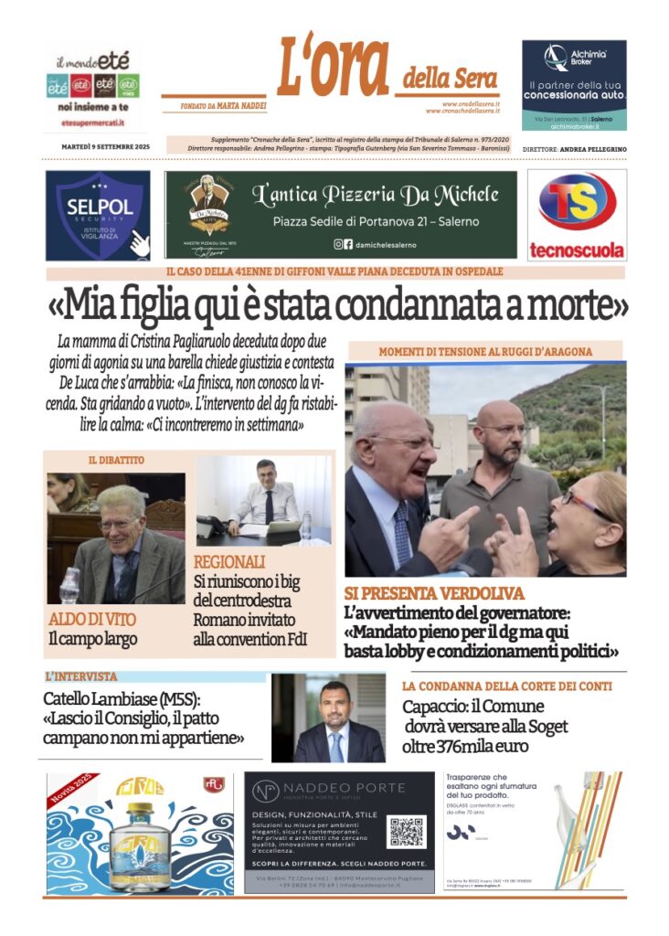 ORA 9 SETTEMBRE 2025