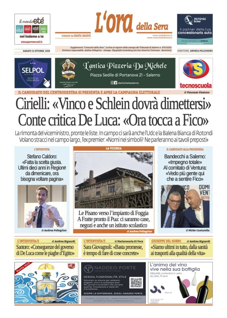 ORA 11 ottobre 2025