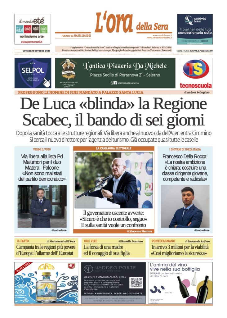 ORA 20 ottobre 2025
