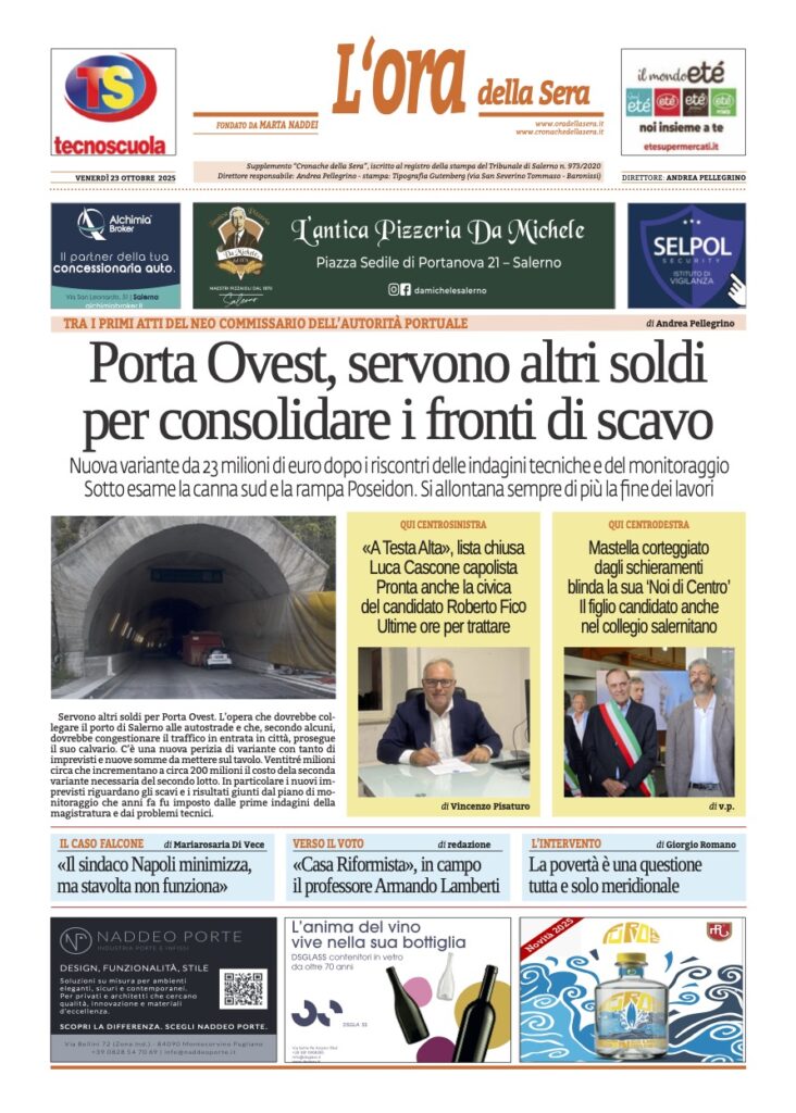 ORA 23 ottobre 2025
