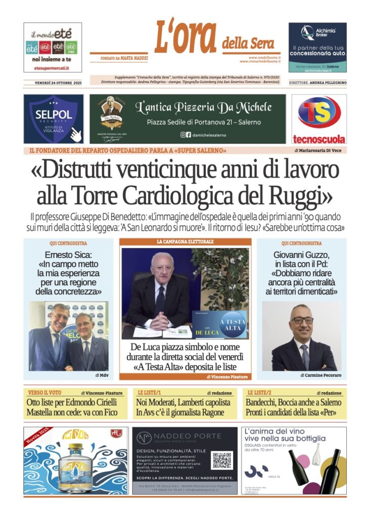 ORA 24 ottobre 2025