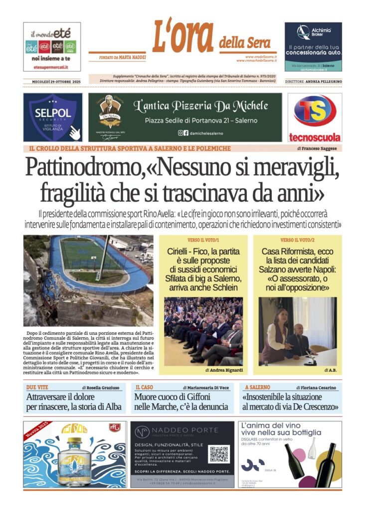 ORA 29 ottobre 2025