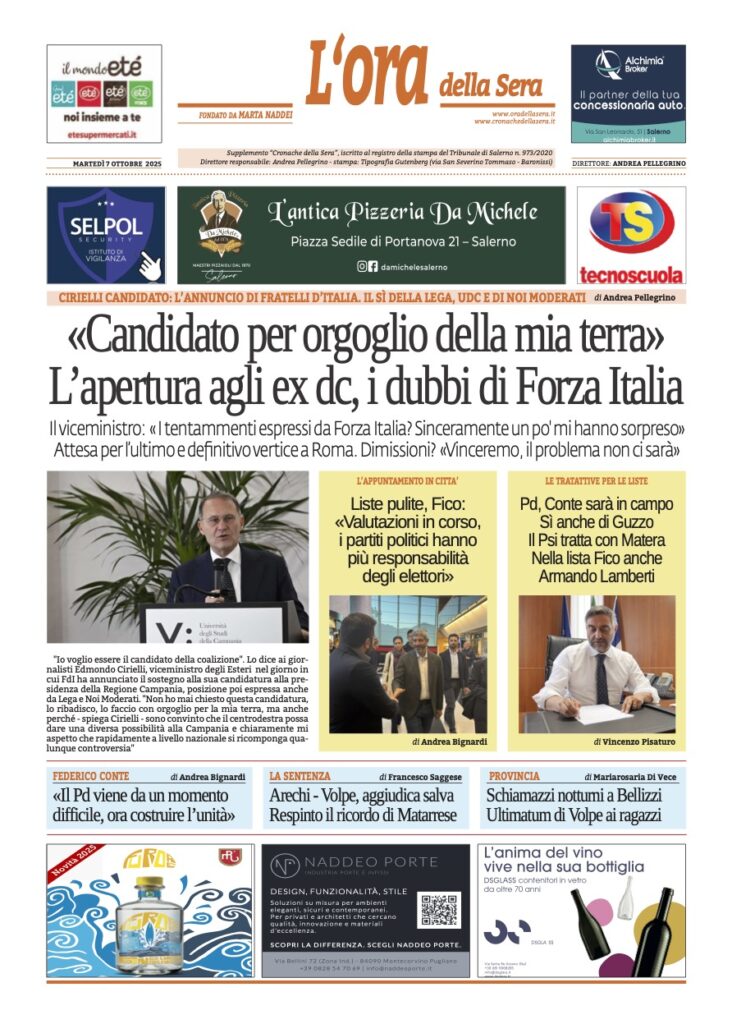 ORA 7 ottobre 2025
