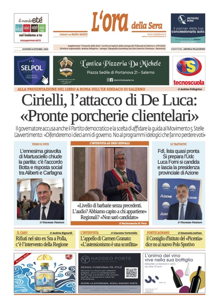 ORA 8 ottobre 2025