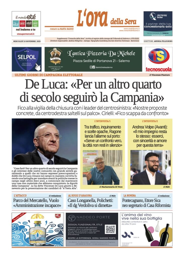 ORA 19 novembre 2025