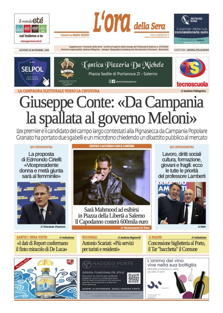 ORA 20 novembre 2025