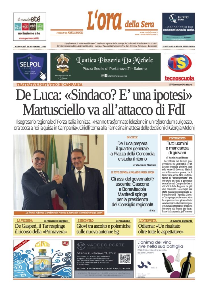 ORA 26 novembre 2025
