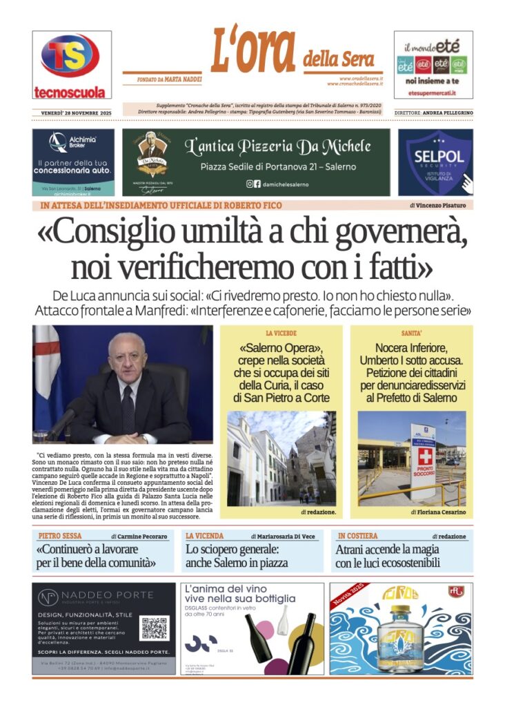 Ora 29 novembre 2025