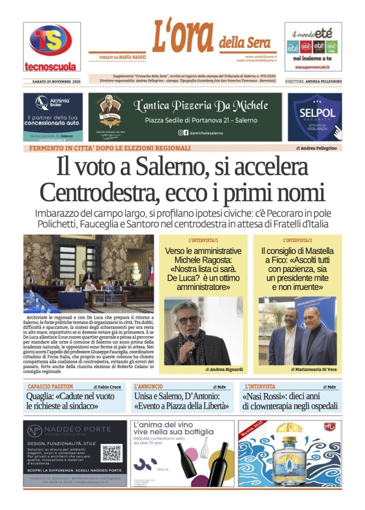 ORA 29 novembre 2025