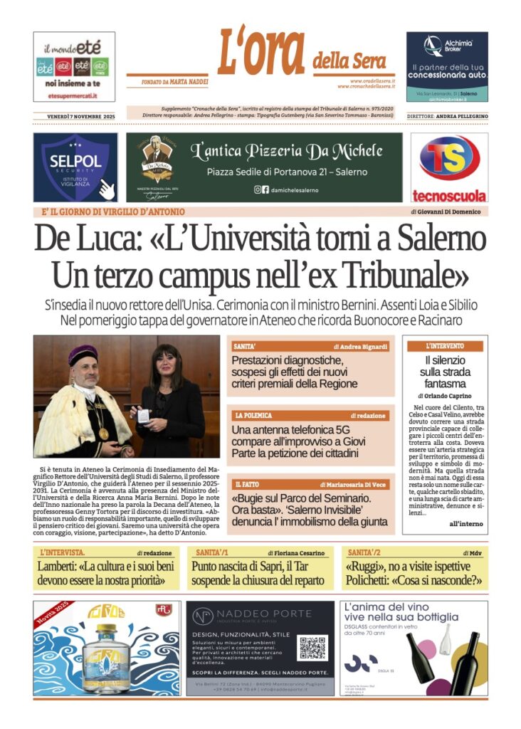 Ora 7 novembre 2025