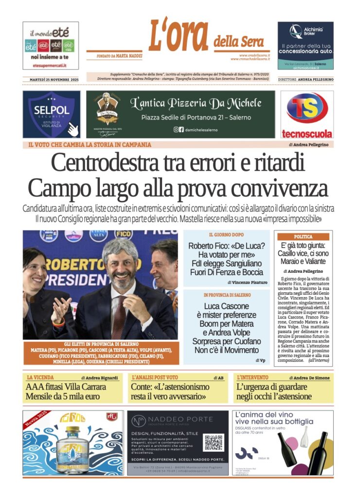 ORA 25 novembre 2025
