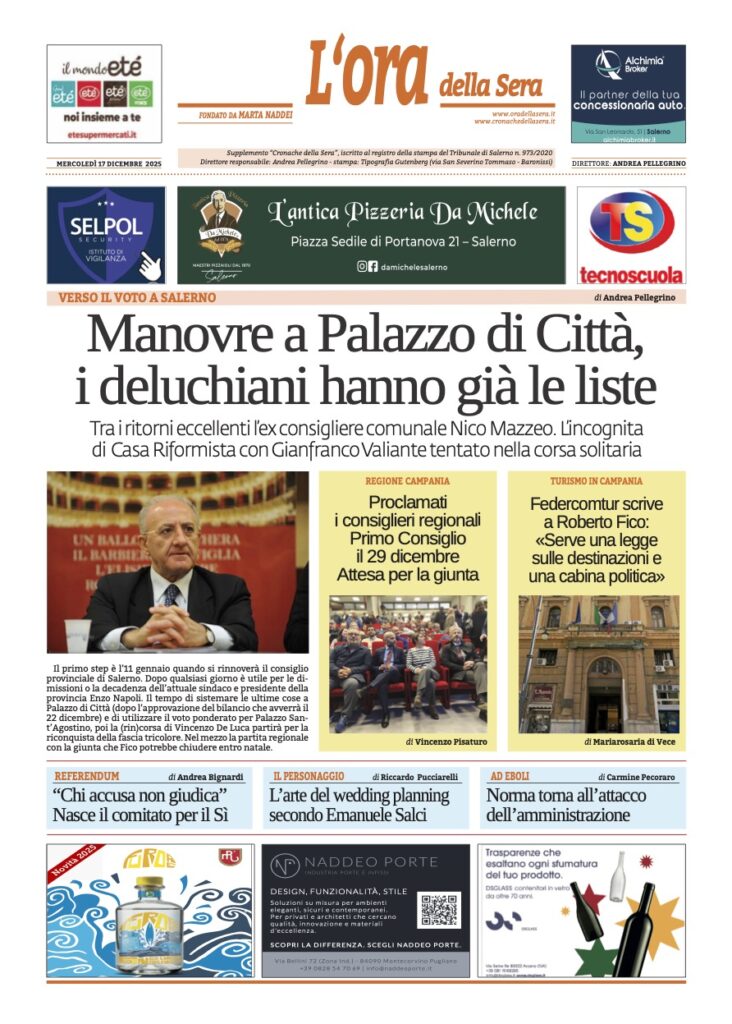 ORA 17 dicembre 2025