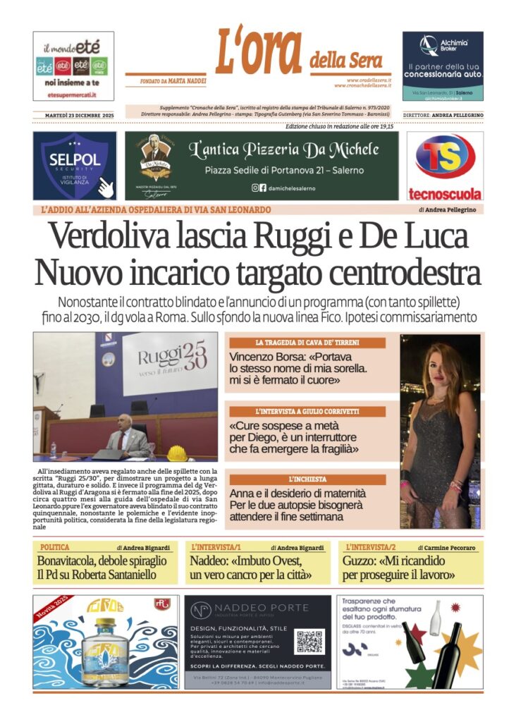 ORA 23 dicembre 2025