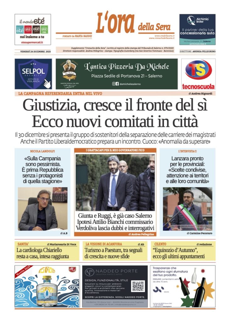 ORA 26 dicembre 2025