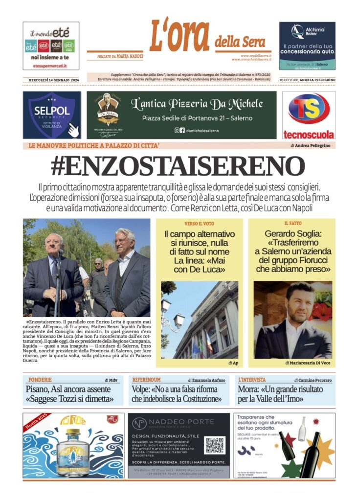 ORA 14 gennaio 2026
