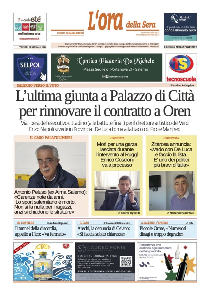 ORA 23 gennaio 2026