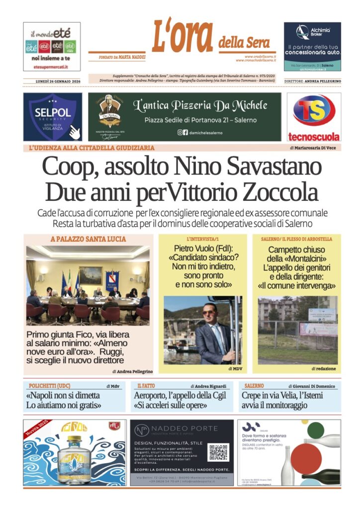ORA 26 gennaio 2026