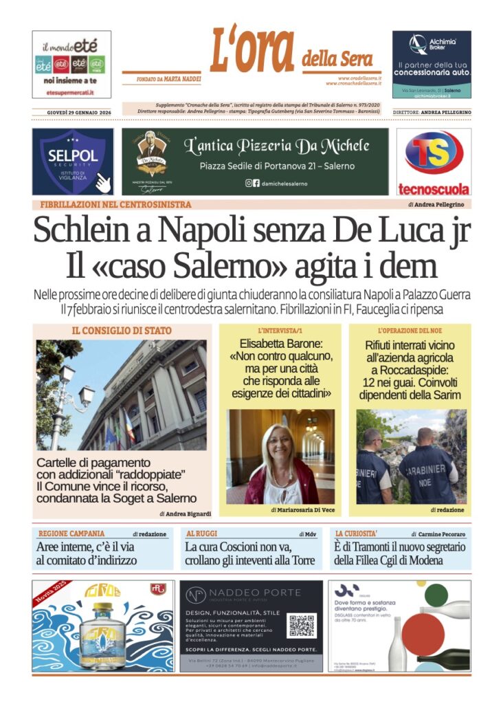 ORA 29 gennaio 2026