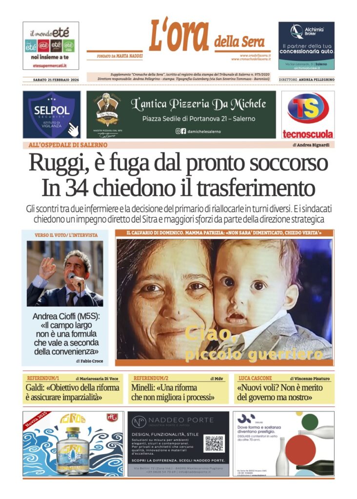 ORA 21 febbraio 2026