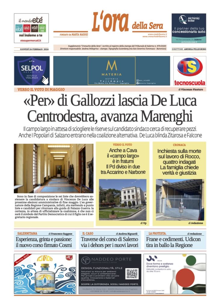 ORA 26 febbraio 2026