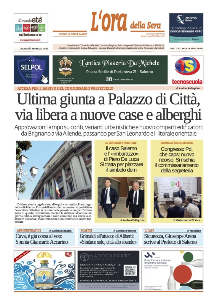 ORA 3 febbraio 2026