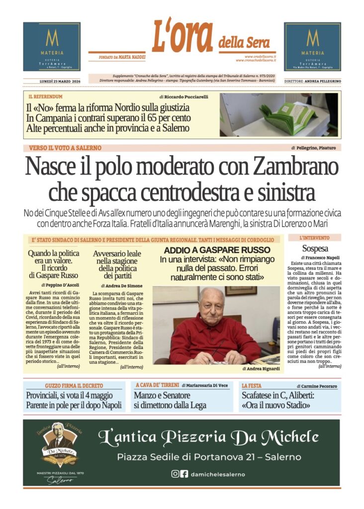 ORA 23 marzo 2026