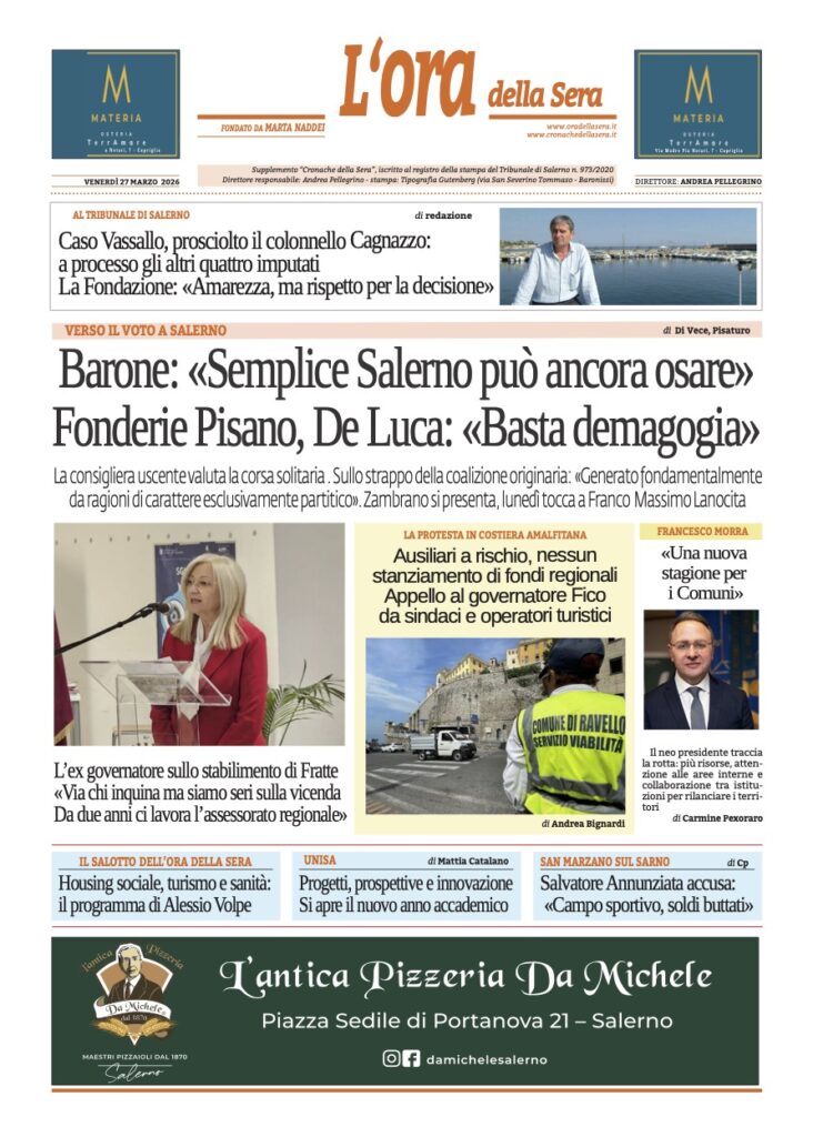 ORA 27 marzo 2026