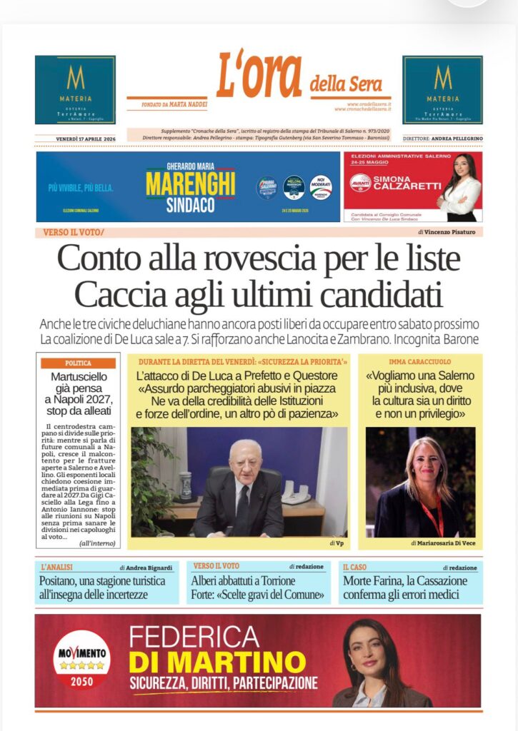 Ora della Sera 17 aprile