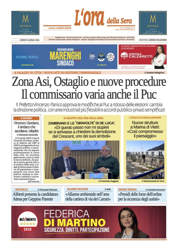 ORA 13 aprile 2026