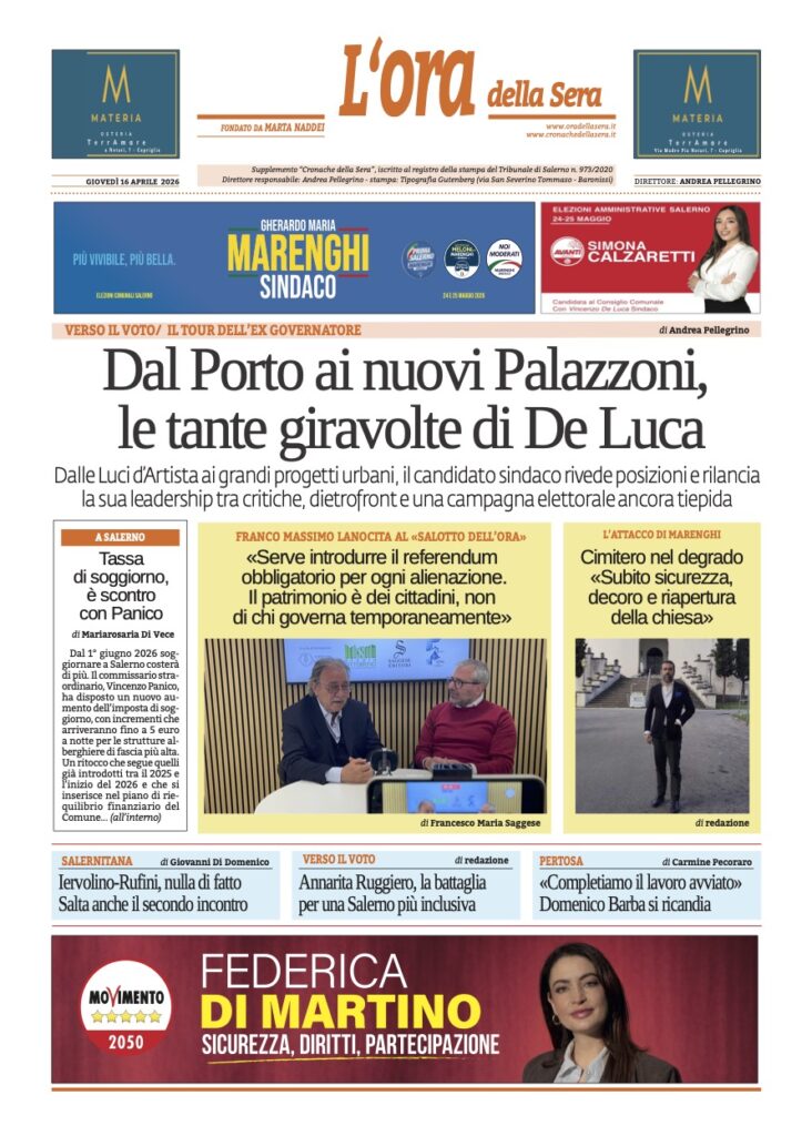 ORA 16 aprile 2026