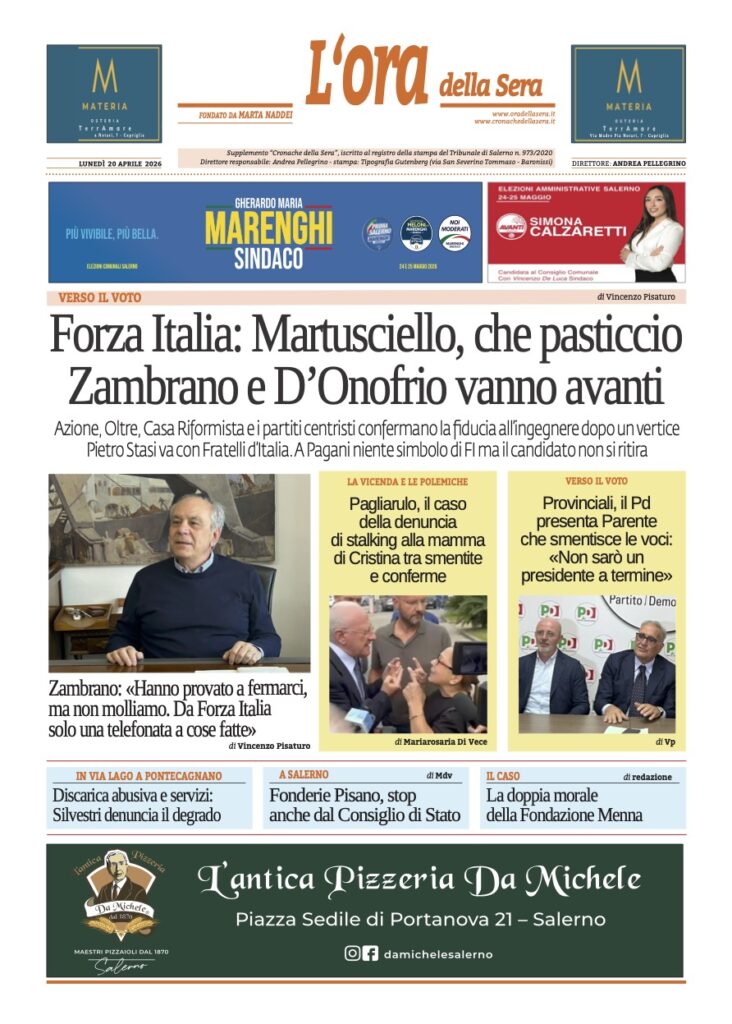 ORA 20 aprile 2026