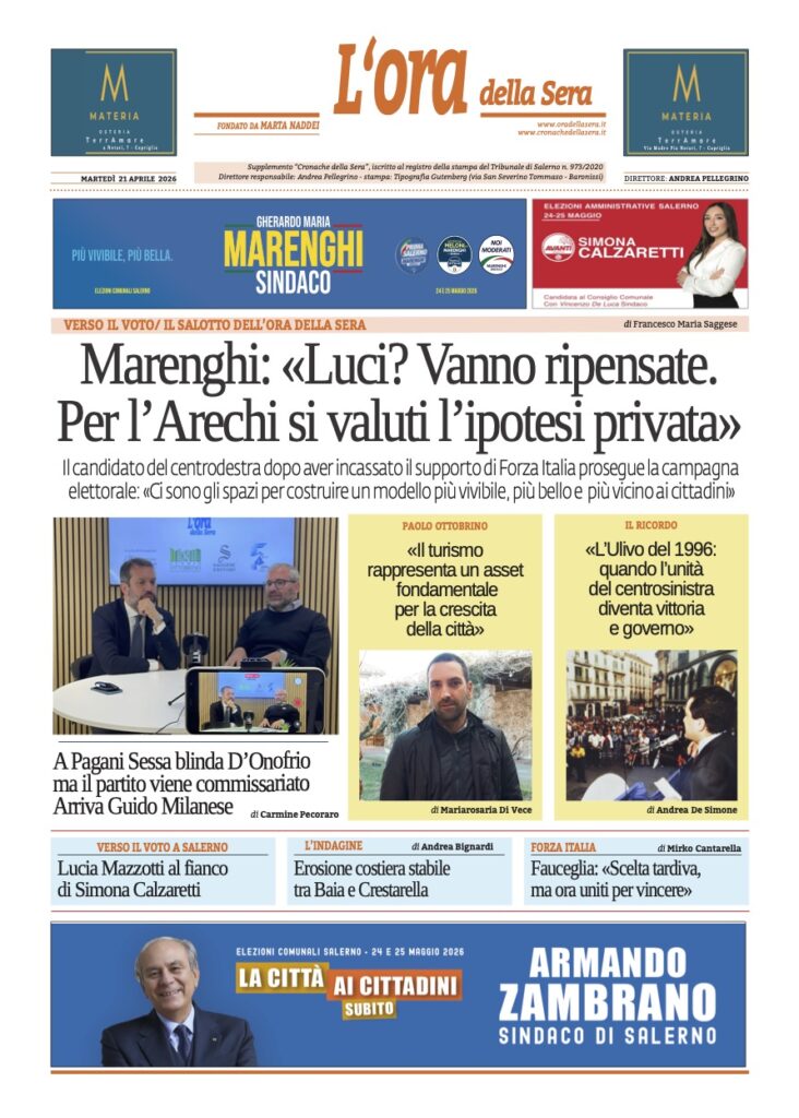 ORA 21 aprile 2026