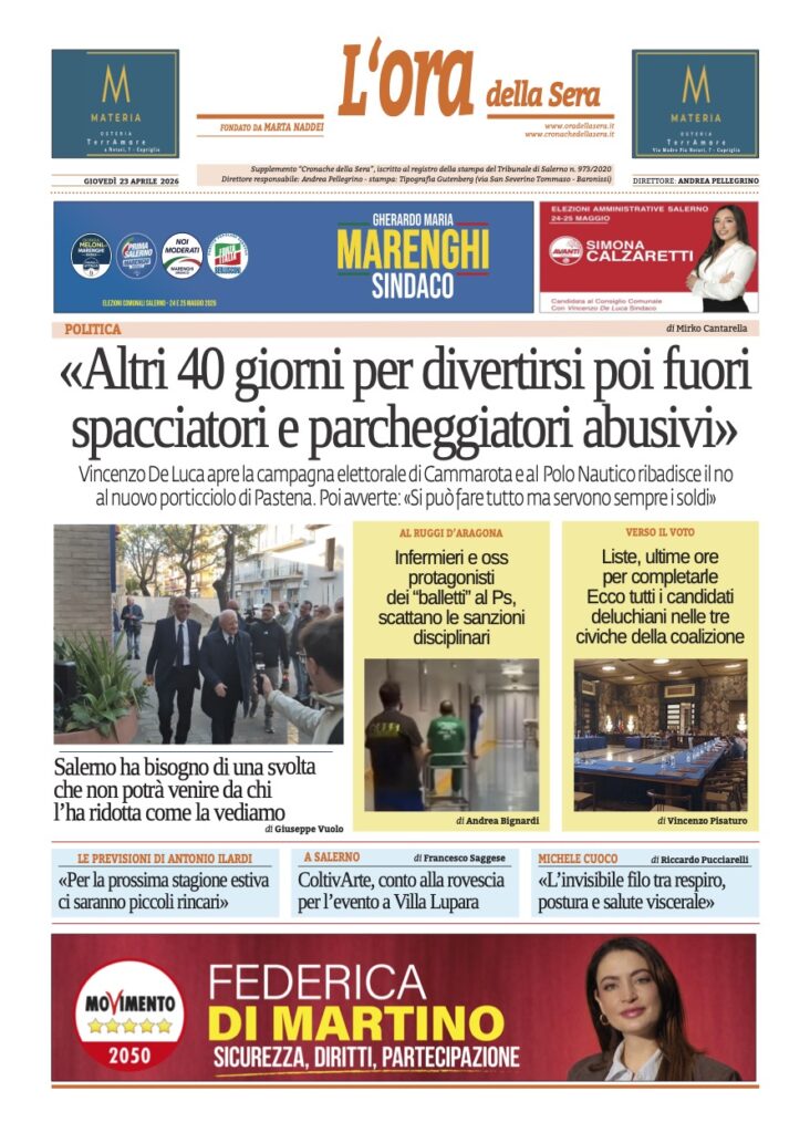 ORA 23 aprile 2026